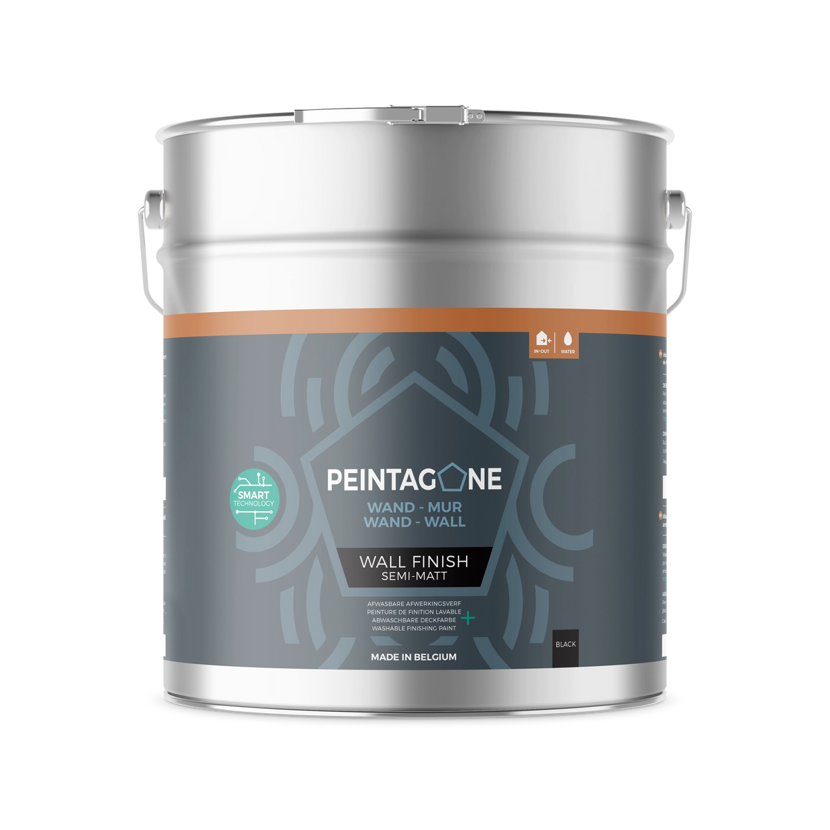 Wall Finish Semi-Matt Black