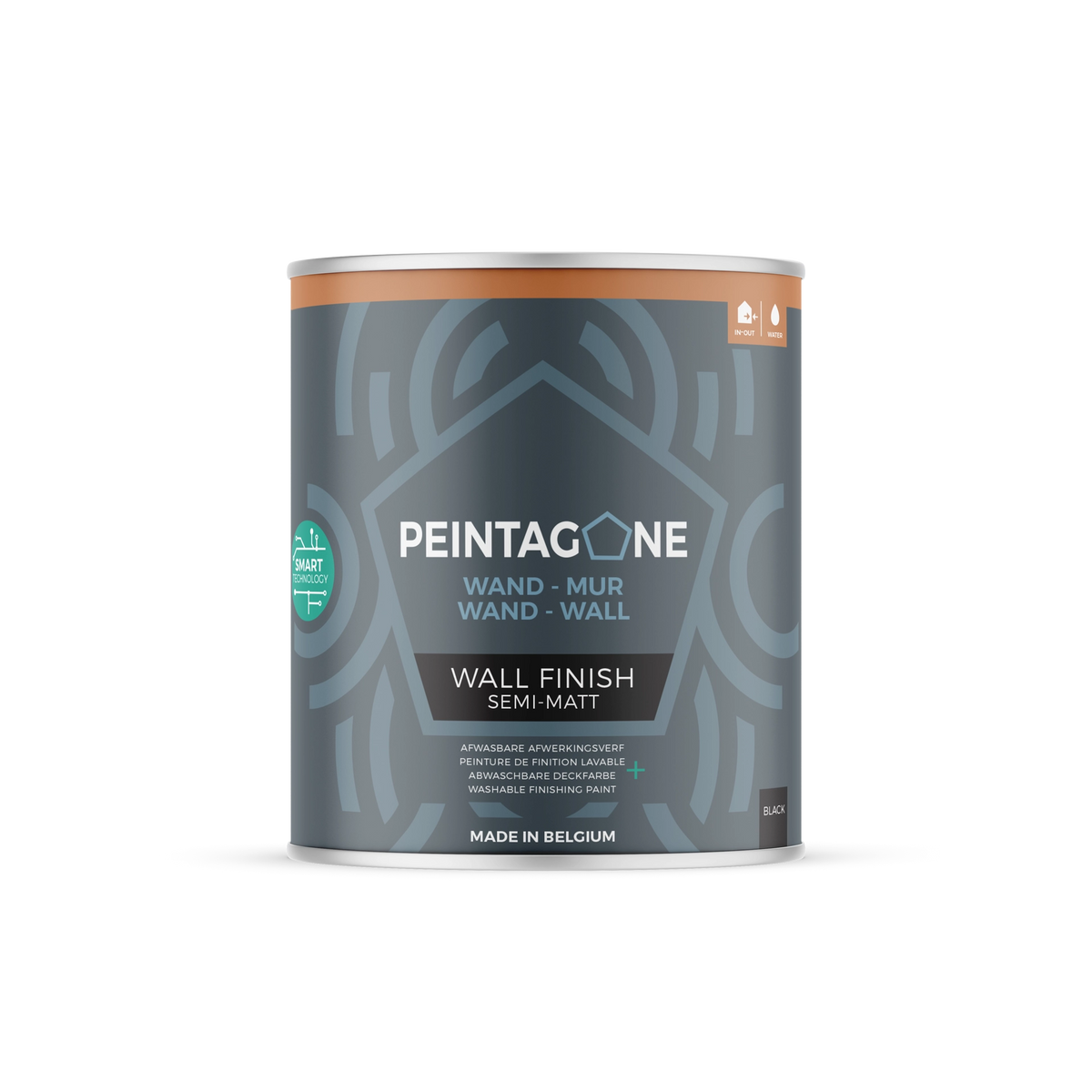 Wall Finish Semi-Matt Black