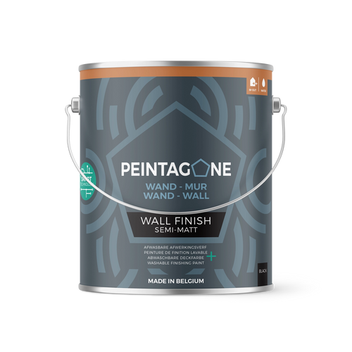 Wall Finish Semi-Matt Black